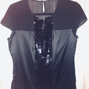 Sequenced blouse, fantastic on is own or layered!